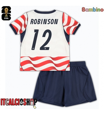 Stati Uniti Miles Robinson #12 Prima Maglia Bambino Mondiali 2026 Manica Corta (+ Pantaloni corti)